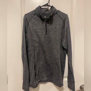Grey quarter zip